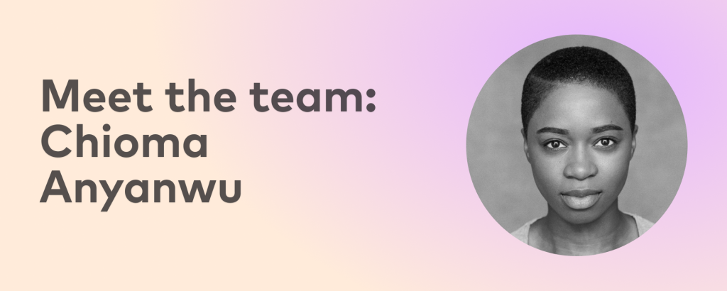 meet the team banner featuring a headshot of Prisma learning coach Chioma Anyanwu