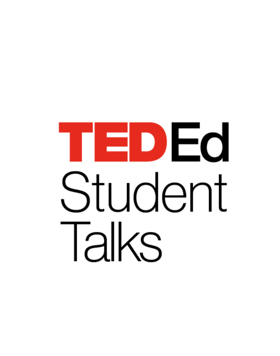 TED-Ed Student Talks logo in red and black text