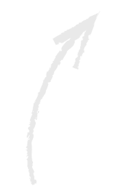decorative hand-drawn upward arrow on the Prisma admissions page