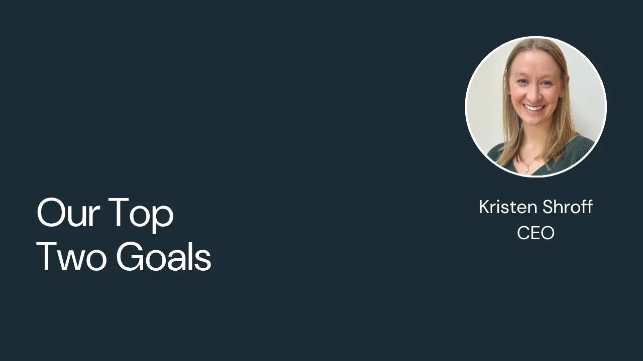 Our Top Two Goals by Prisma CEO Kristen Shroff video thumbnail