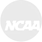 NCAA logo in gray circle, Prisma parent coaching athletics partner